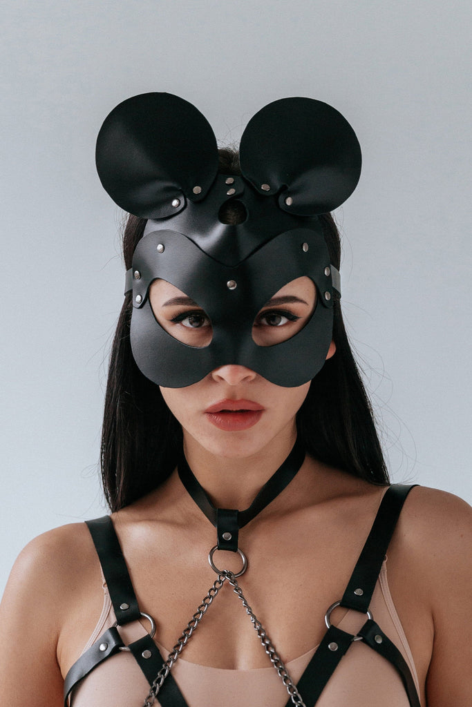 mouse leather mask