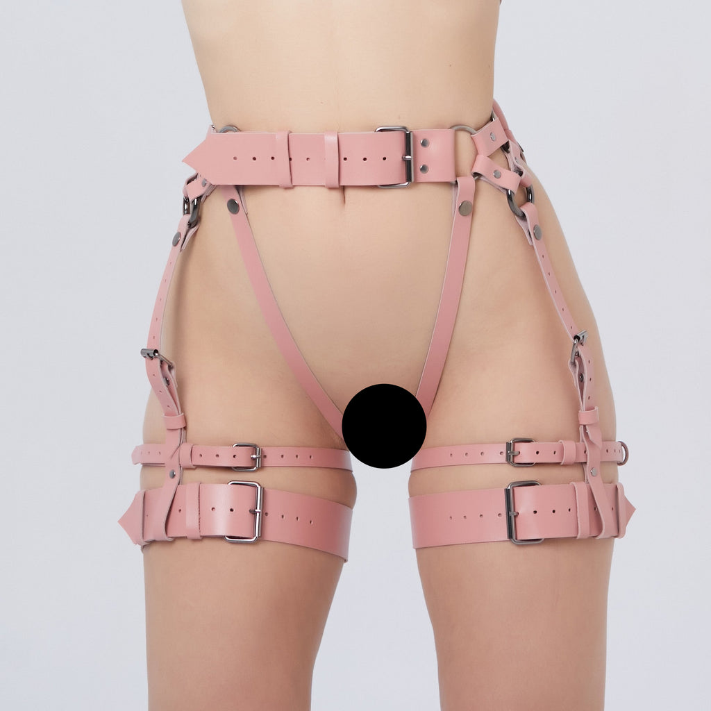 leather waist harness