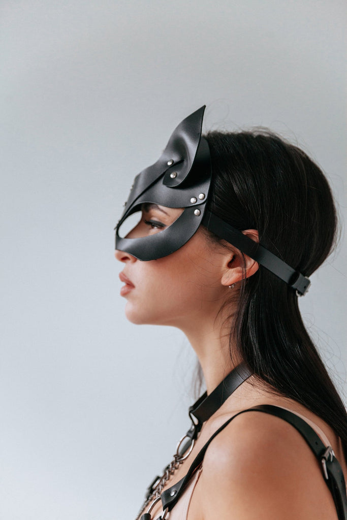 leather catmask