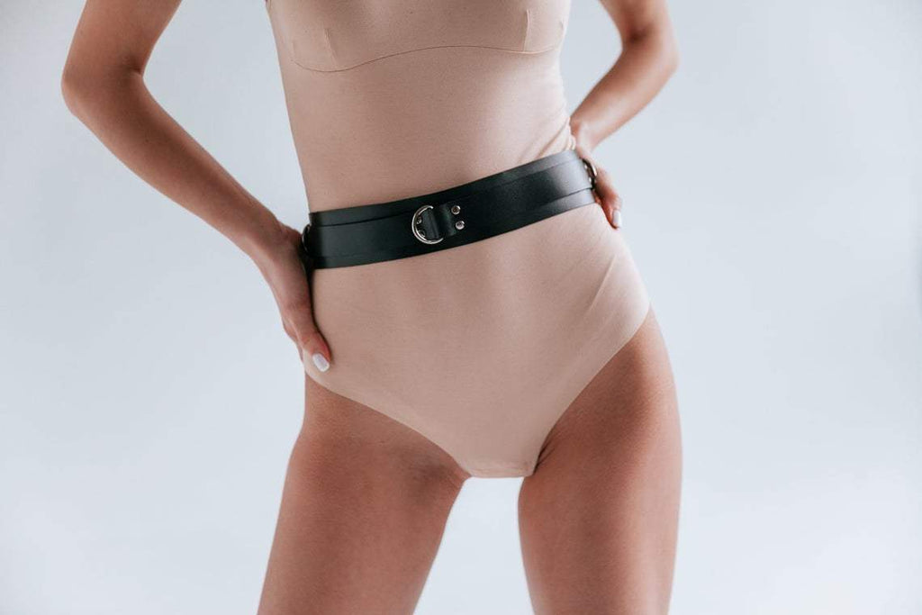 leather waist belt women