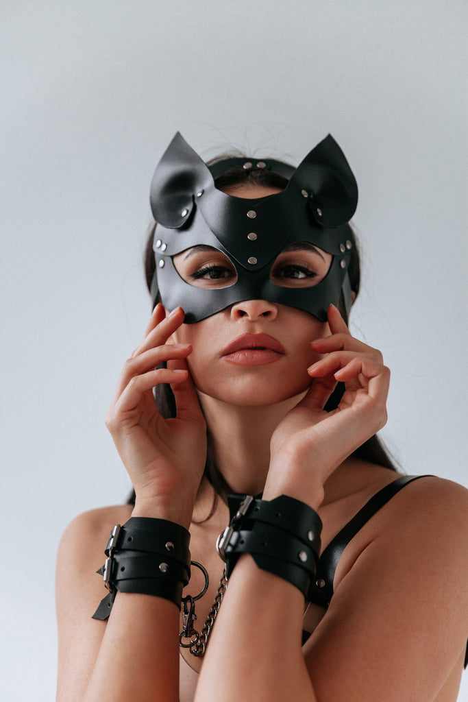 leather catmask
