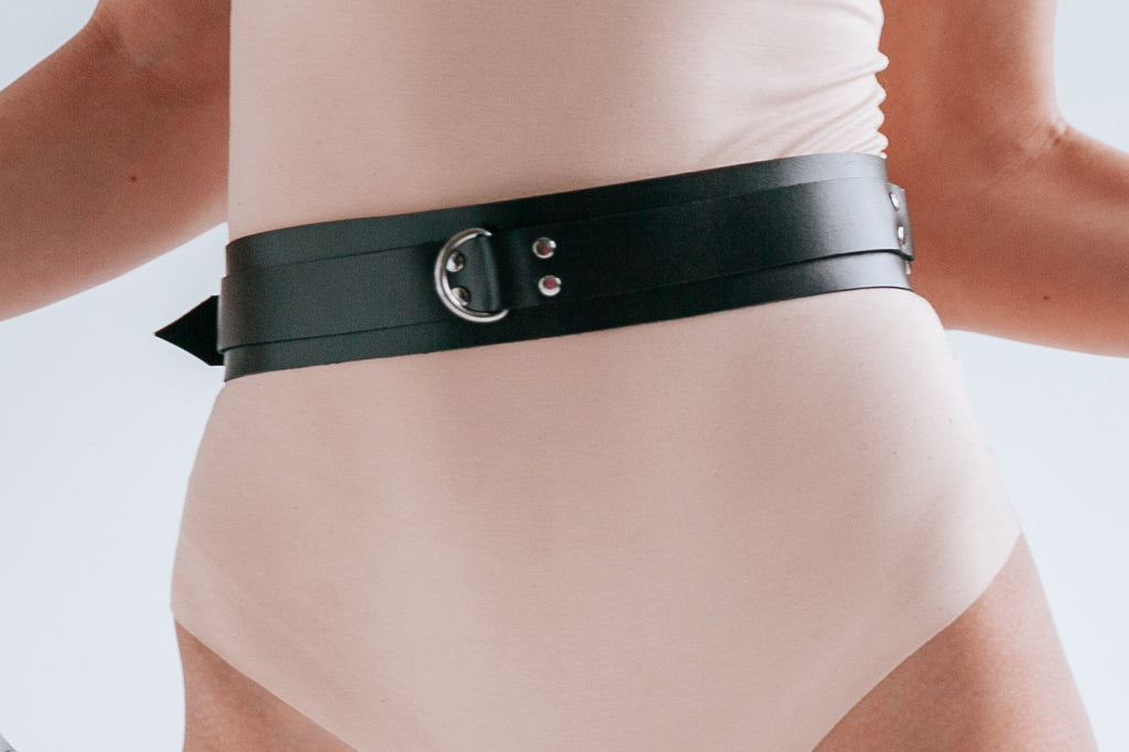 leather waist belt women